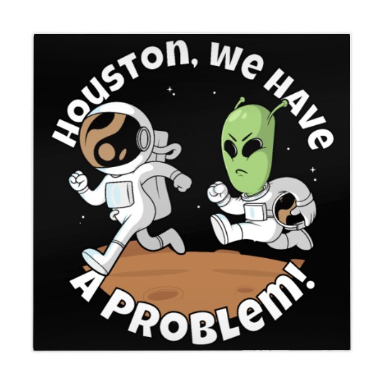 Houston, we have a problem! Funny alien Mahjong Mats