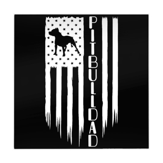 Dog Dad Mahjong Mats, Pitbull Dad, American US Flag Gi