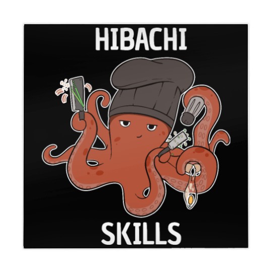 Hibachi Skills Chef Squid Octopus Mahjong Mats