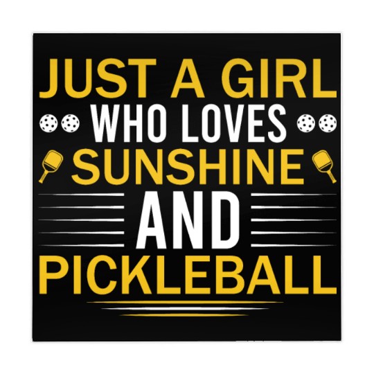 Just A Girl Who Loves Sunshine and Pickleball Mahjong Mats