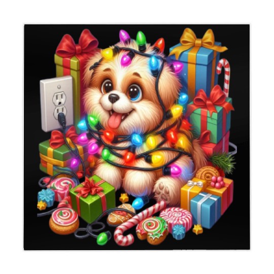 cool lettle dog Mahjong Mats