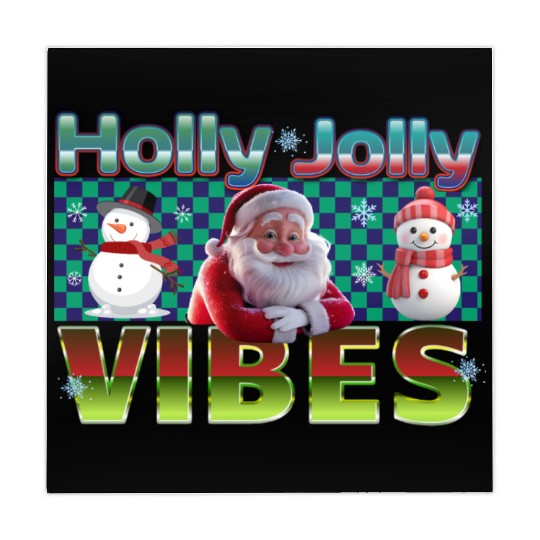 Holly Jolly Vibes Christmas Design Mahjong Mats