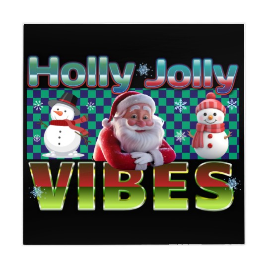 Holly Jolly Vibes Christmas Design Mahjong Mats