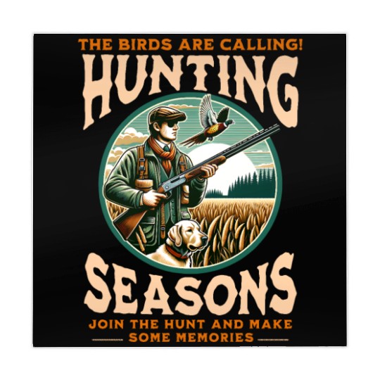 "THE BIRDS ARE CALLING HUNTING SEASONS" PHEASANT Mahjong Mats