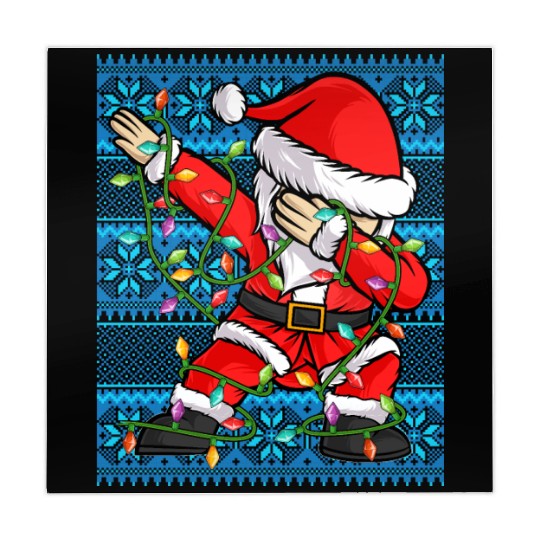 Dabbing Santa Christmas Lights Mahjong Mats