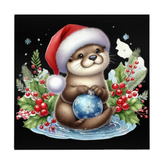 Christmas Merry Christmas For Gift Christmas Otter Mahjong Mats