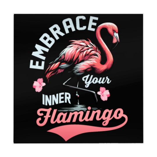 Embrace Your Inner Flamingo Pink Bird Cute Mahjong Mats