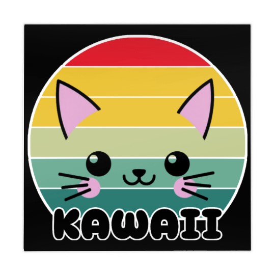 Kawaii Cat Face, Cat Lovers Mahjong Mats