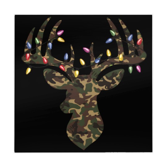 Christmas Holiday Camo Hunting Reindeer Deer Xmas Mahjong Mats