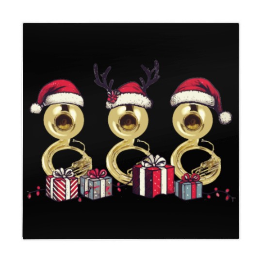 Sousaphone Christmas Orchestra Brass Band Mahjong Mats