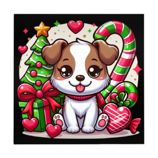 FUNNY CHRISTMAS DOG Mahjong Mats