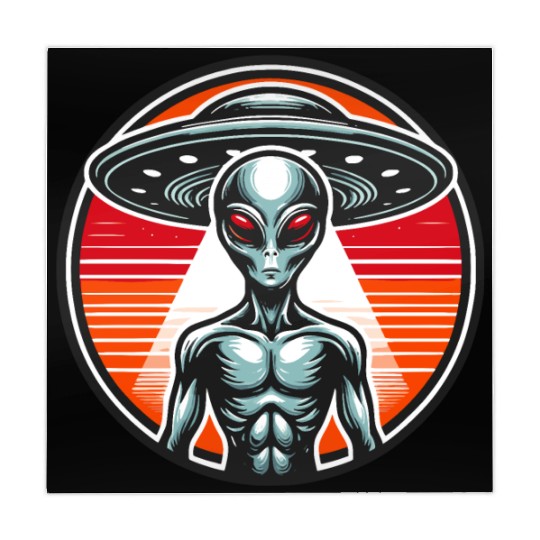 Grey Alien on Mars Mahjong Mats