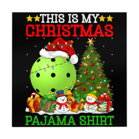 Pickleball Christmas Tree Lights Mahjong Mats