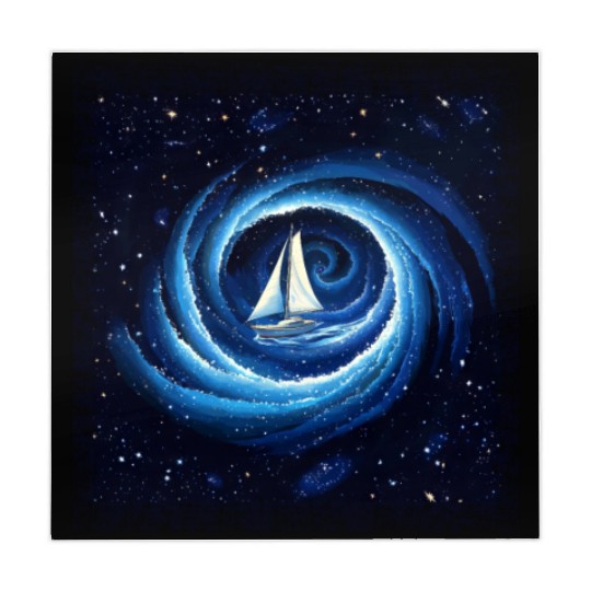 Sailboat Galaxy Milky Way Space Fantasy Mahjong Mats