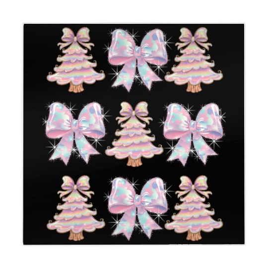 Christmas Coquette Bow, Merry Christmas Mahjong Mats