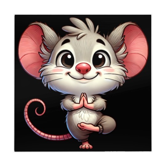 Mouse Yoga Meditation Zen Relaxation Workout Mahjong Mats