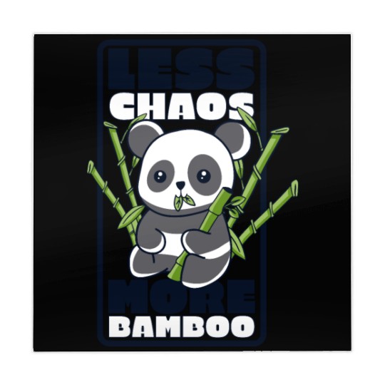 Less Chaos More Bamboo Panda Bear Friend Lover Mahjong Mats