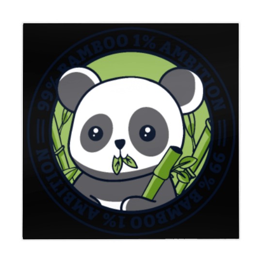 99% Bamboo 1% Ambition Panda Bear Friend Lover Mahjong Mats