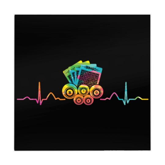 Bingo Cards Heartbeat EKG Bingo Mahjong Mats