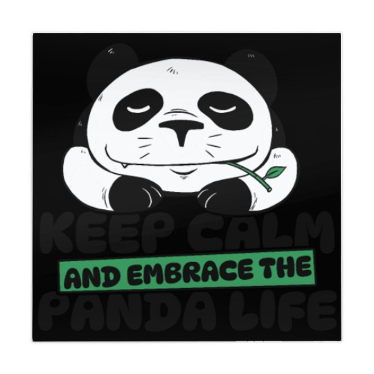 Keep Calm And Embrace The Panda Life Panda Bear Mahjong Mats