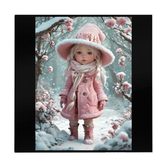 Full body of a realistic sweetness baby chibi girl Mahjong Mats