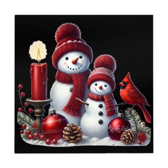 Snowman Christmas, Funny Snowman Mahjong Mats