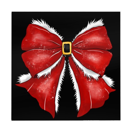 Christmas Coquette Bow, Cute Christmas Mahjong Mats