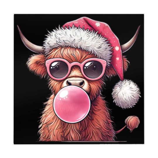 Highland Cow, Merry Christmas Mahjong Mats