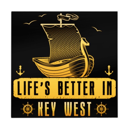 Florida Sailing LIFE'S BETTER IN KEY-WEST Mahjong Mats