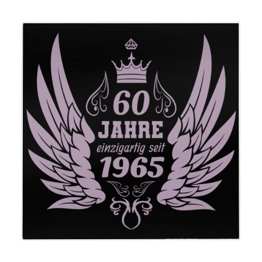 60 years unique since 1965 angel wings Mahjong Mats