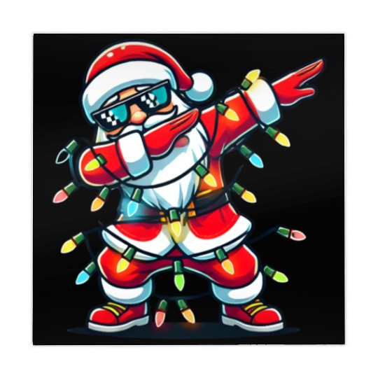 Dabbing Santa Christmas Mahjong Mats