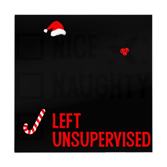 Left Unsupervised Christmas Checklist Mahjong Mats