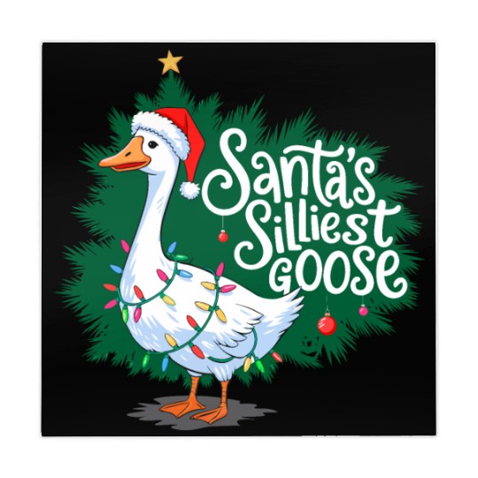 Santa s silliest goose Funny Christmas Family Mahjong Mats
