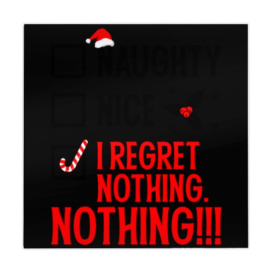 Naughty, Nice, No Regrets Christmas Mahjong Mats