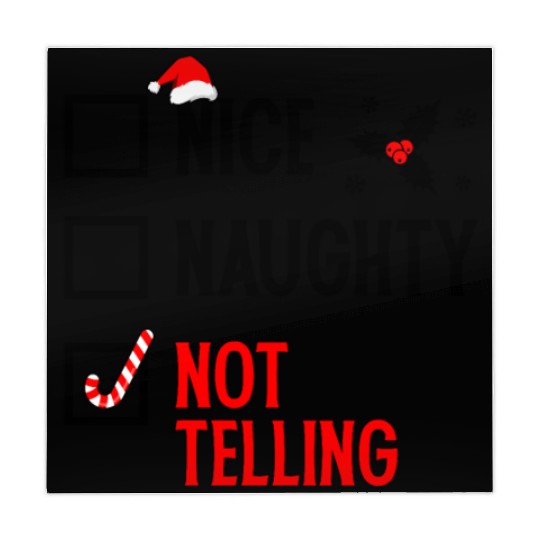 Nice, Naughty, Not Telling Mahjong Mats