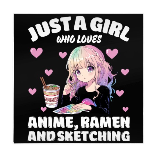 Just A Girl Who Loves Anime Ramen And Sketching Mahjong Mats