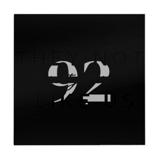 They Not like us ninety two % graphic Mahjong Mats