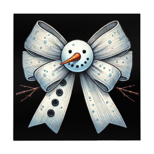 Snowman Coquette Bow, Merry Christmas Mahjong Mats