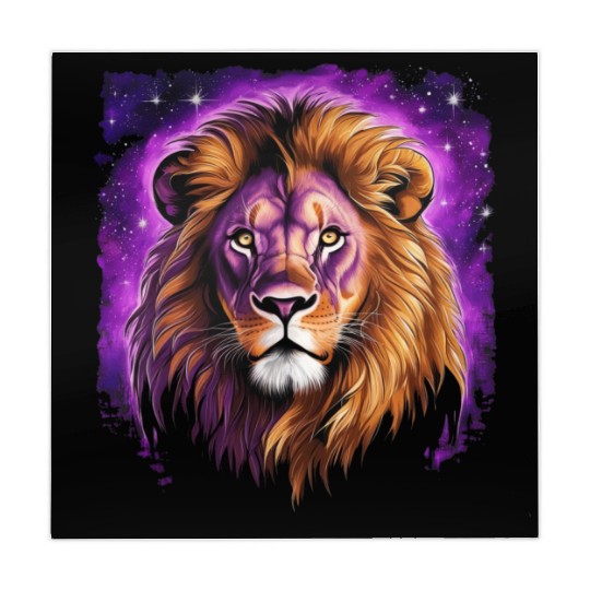 Starry Night Mahjong Mats design of lion Rembrandt style