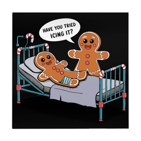 Christmas Gingerbread Hospital Humor Mahjong Mats