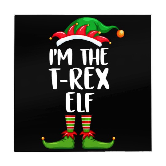 I'm The T-Rex Elf Mahjong Mats Matching Family Christmas