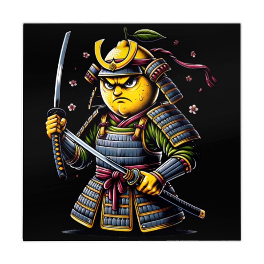 Samurai Lemon Warrior Blossom Art Mahjong Mats
