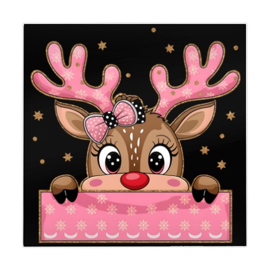 Glitter Coquette Pink Christmas Mahjong Mats