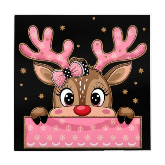 Glitter Coquette Pink Christmas Mahjong Mats