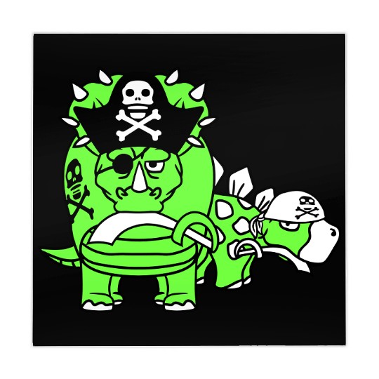 Triceratops Stegosaurus 2 Dinosaur Pirates Dinos Mahjong Mats