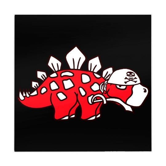 Stegosaurus Dinosaur Sabre Pirate Captain Dino Fun Mahjong Mats