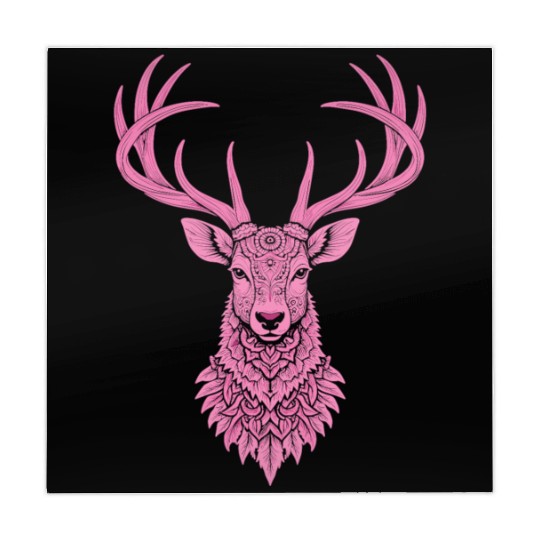 Mandala Hirsch Deer Mystical Madalas Mahjong Mats