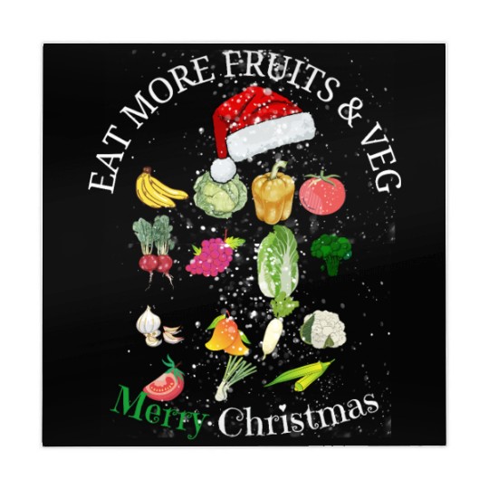 EAT MORE FRUITS & VEG, MERRY CHRISTMAS Mahjong Mats