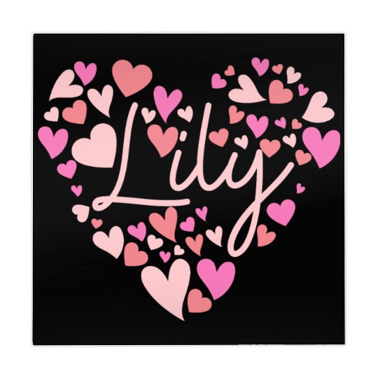 I love Lily hearts in Green Mahjong Mats