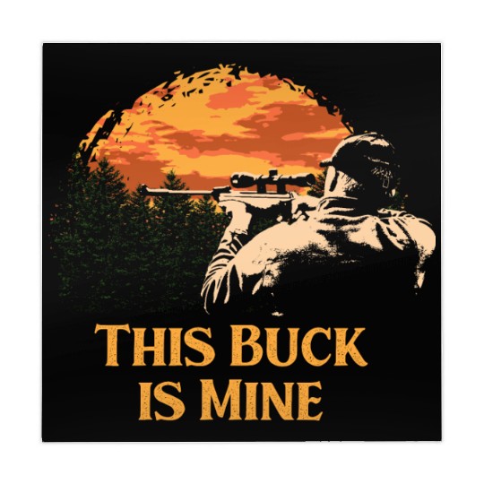 This Buck is Mine Hunting Deer Hunter Elk Wild Ani Mahjong Mats